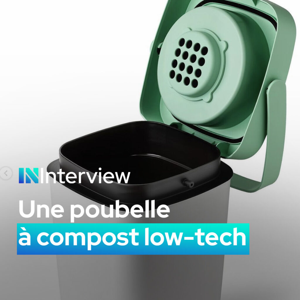 Une poubelle à compost innovante